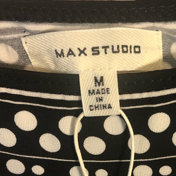 Max Studio Polka Dot Boat Neck Shift Dress - Picture 3 of 8